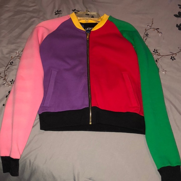 Lazy Oaf Multi Color Bomber - Picture 2 of 5